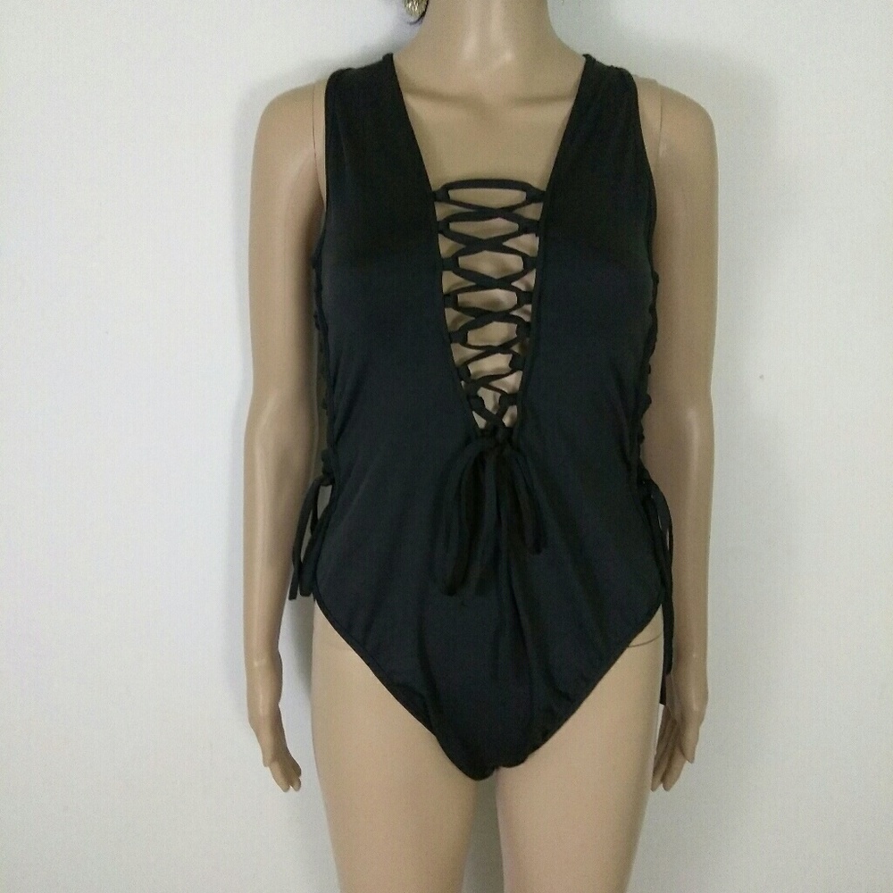 Women's Sexy White Lace-up Versatile One Piece